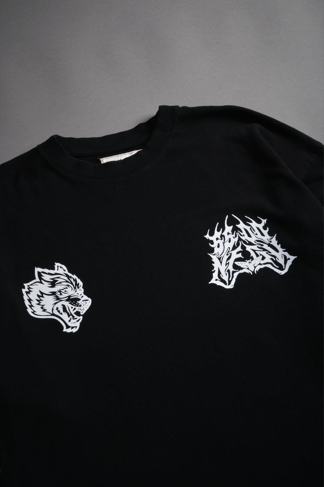 Darc Flight "Side By Side" Series Premium Oversized Tee in Black