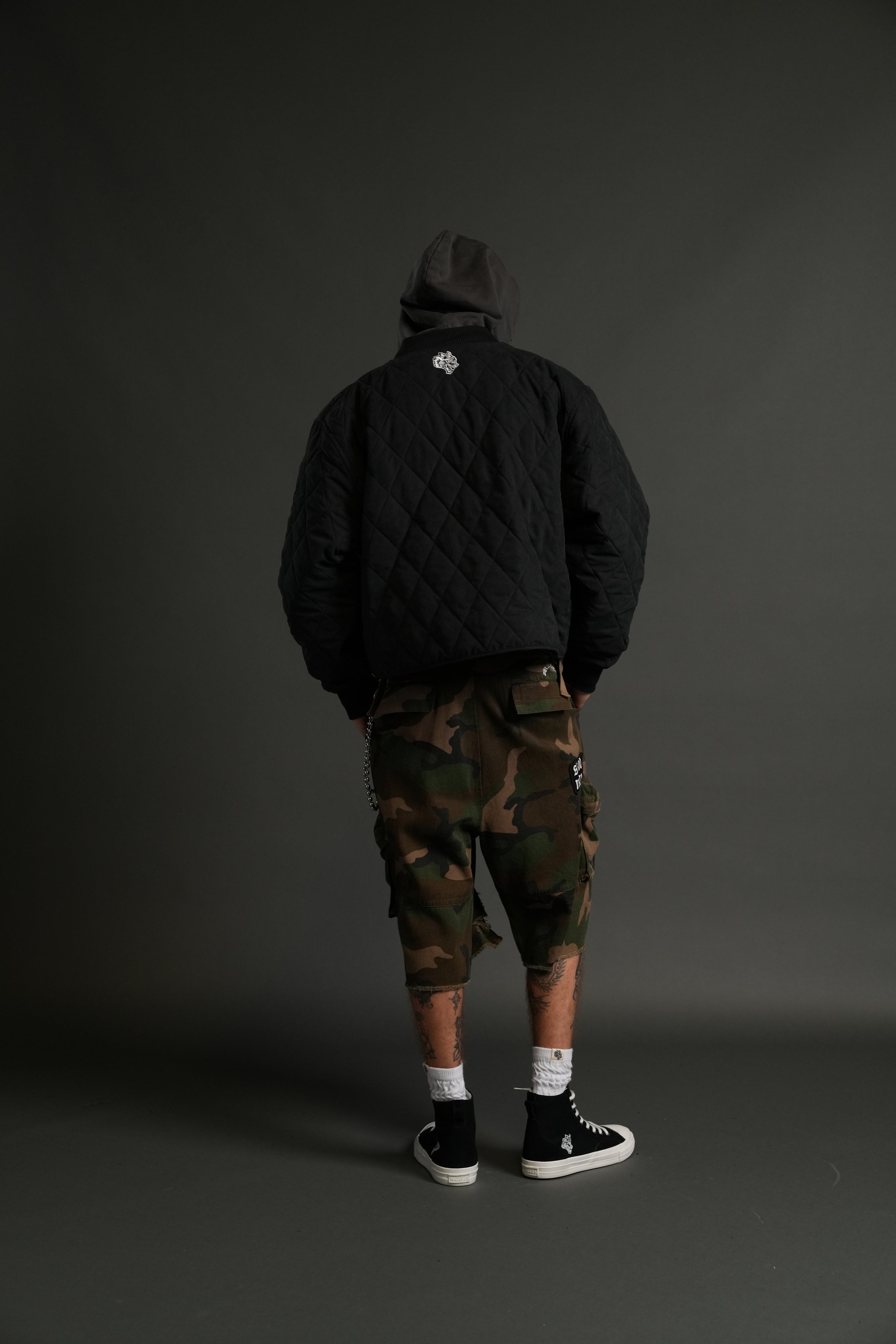 Iron Code Wide Darco Quilted Jacket in Black