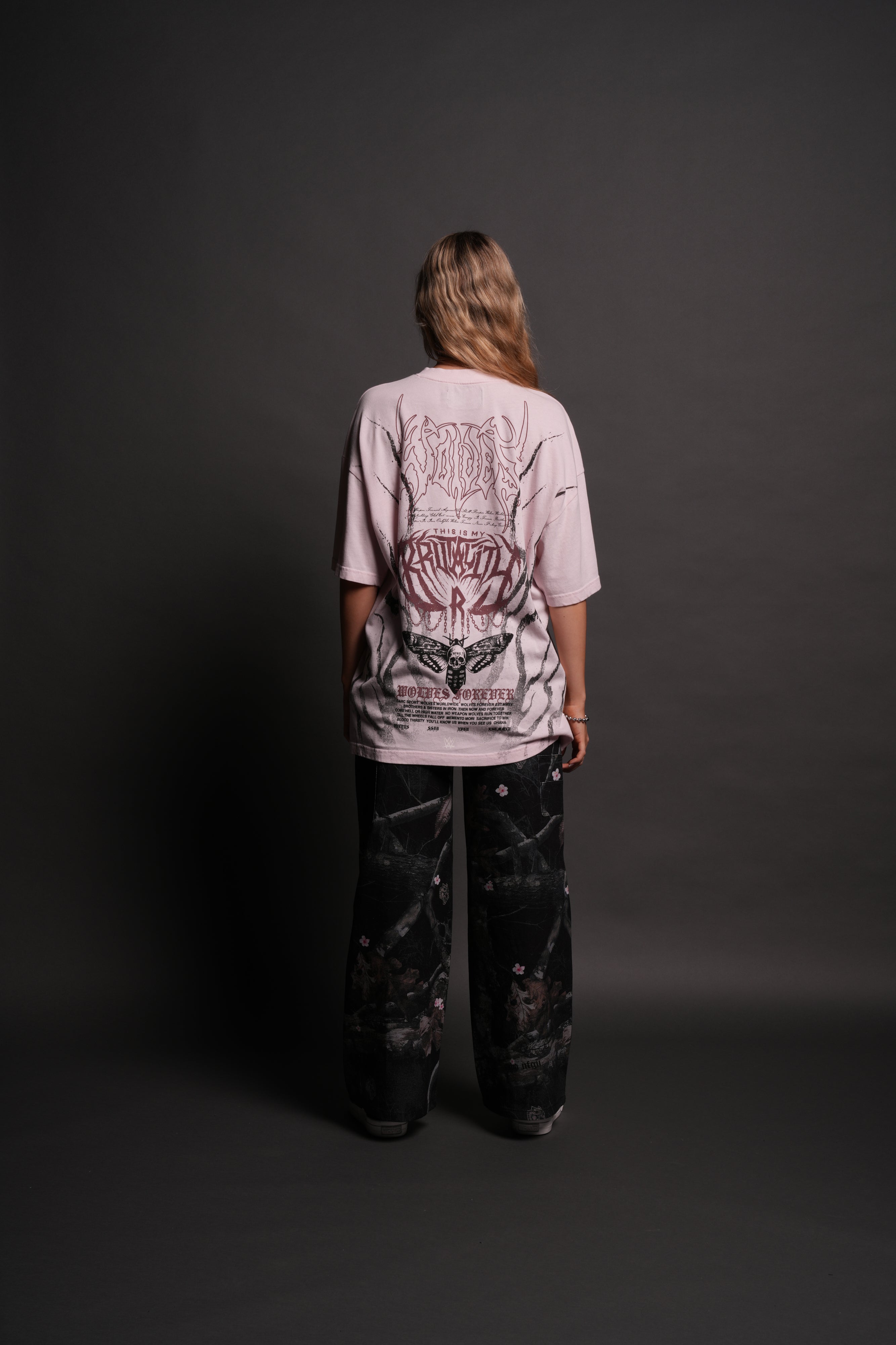 Brutality "Premium" Oversized Tee in Blush Pink