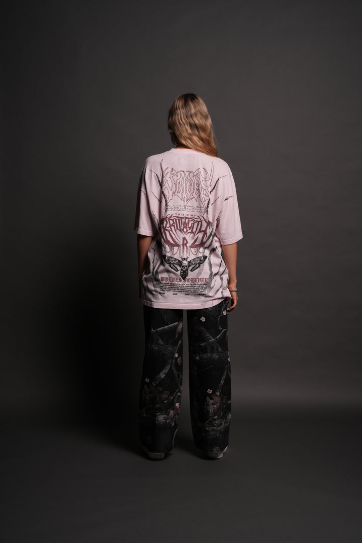 Brutality "Premium" Oversized Tee in Blush Pink