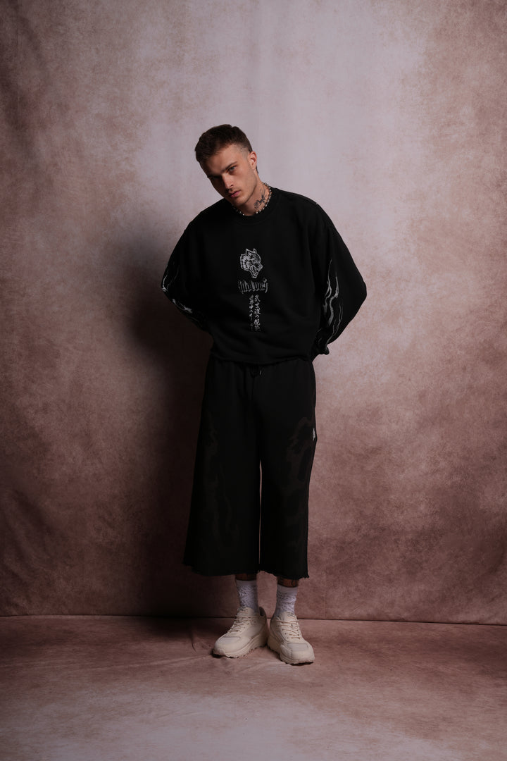 Darc Infernal "Premium" Box Cut L/S Tee in Black