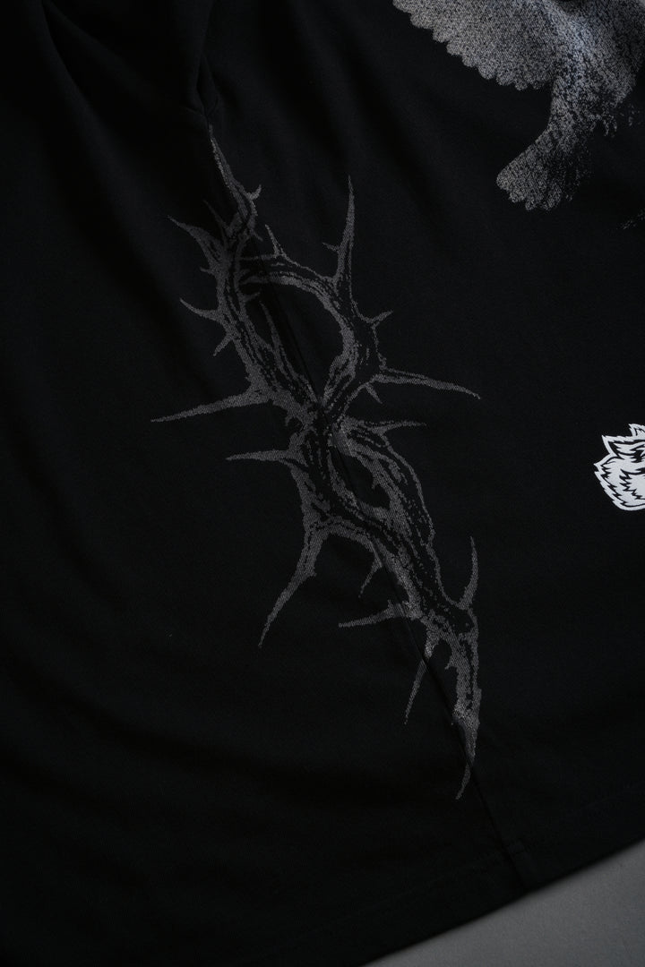 Darc Flight "Side By Side" Series Premium Oversized Tee in Black