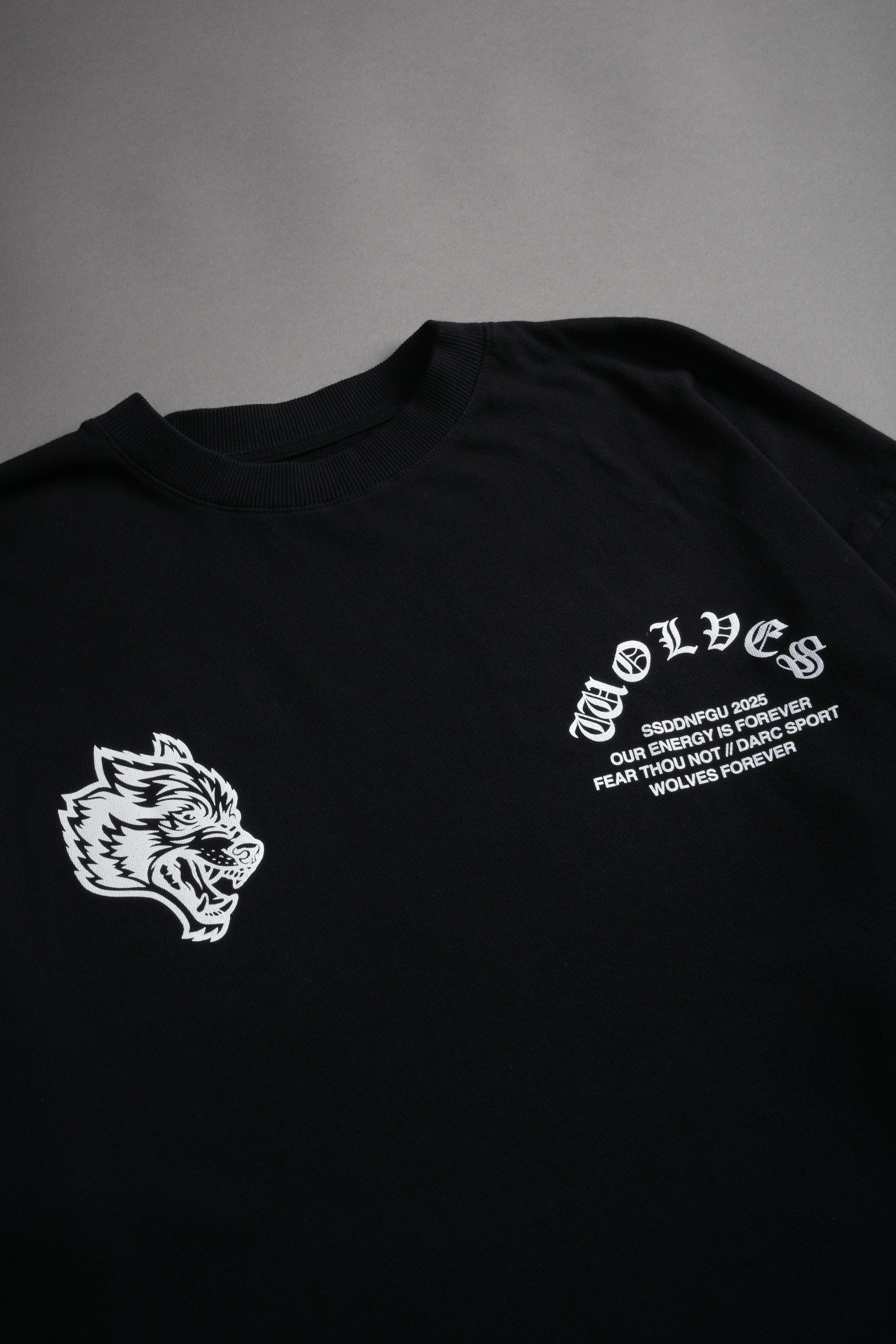 Darc Mori "Side By Side" Series Premium Oversized Tee in Black