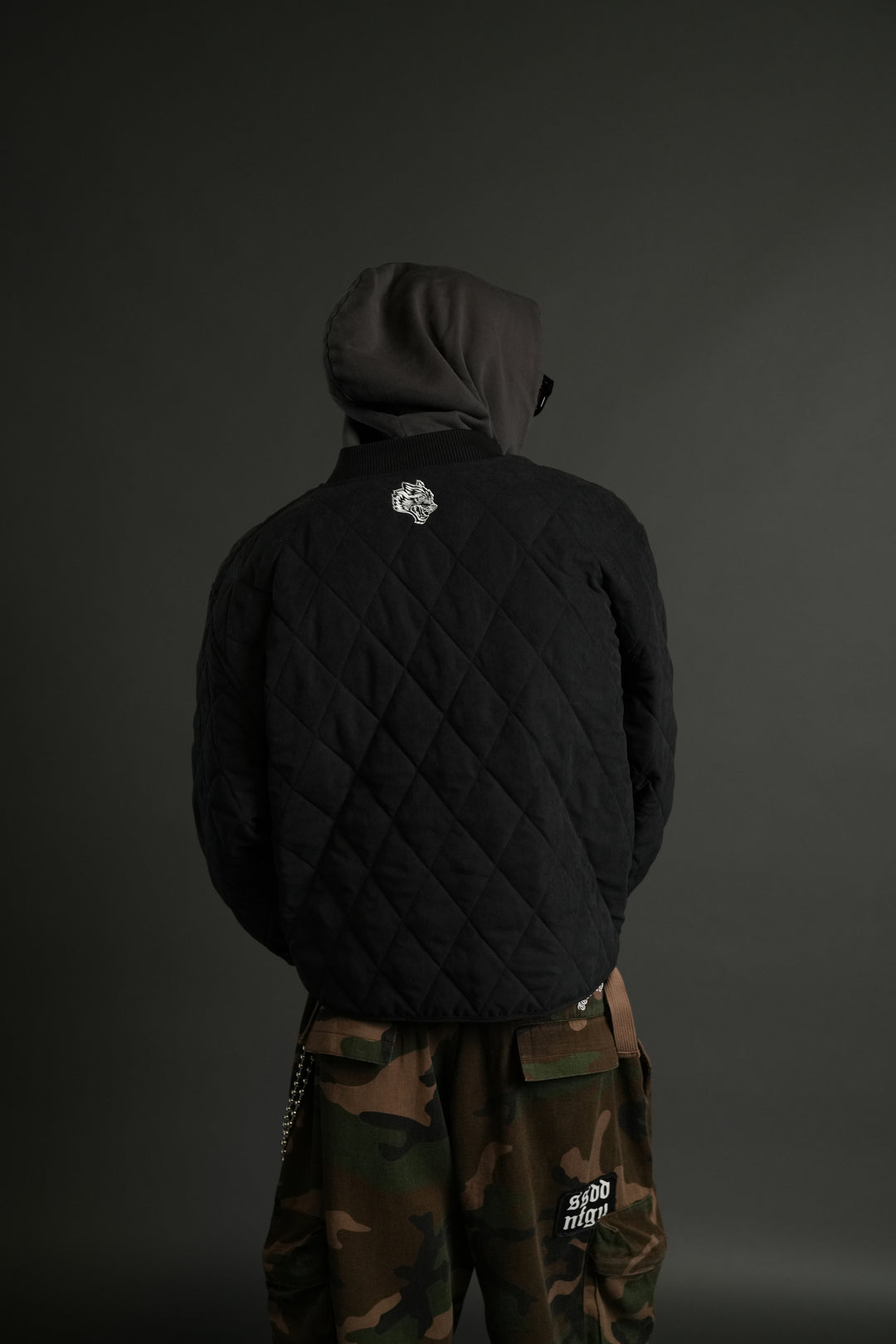 Iron Code Wide Darco Quilted Jacket in Black
