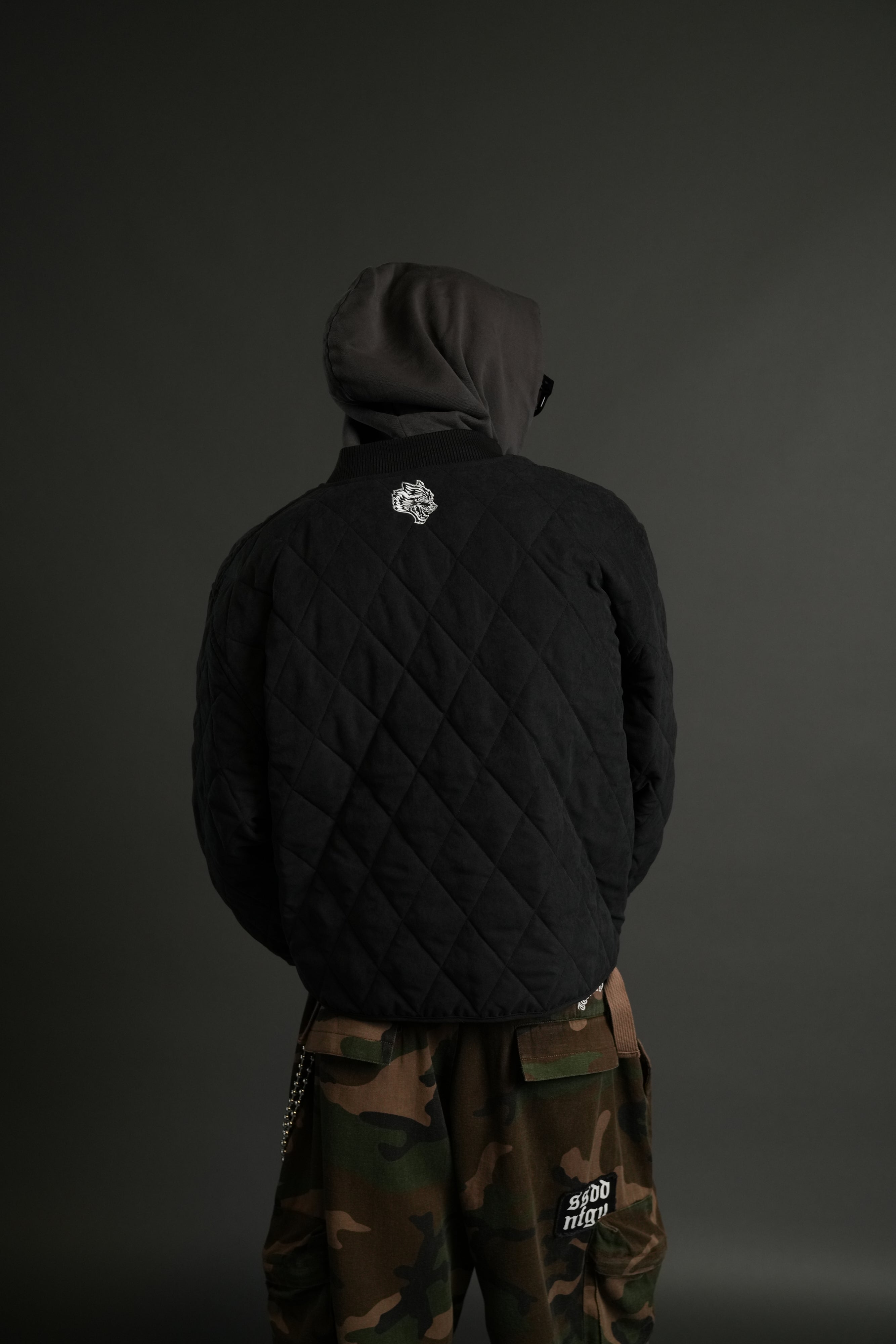 Iron Code Wide Darco Quilted Jacket in Black