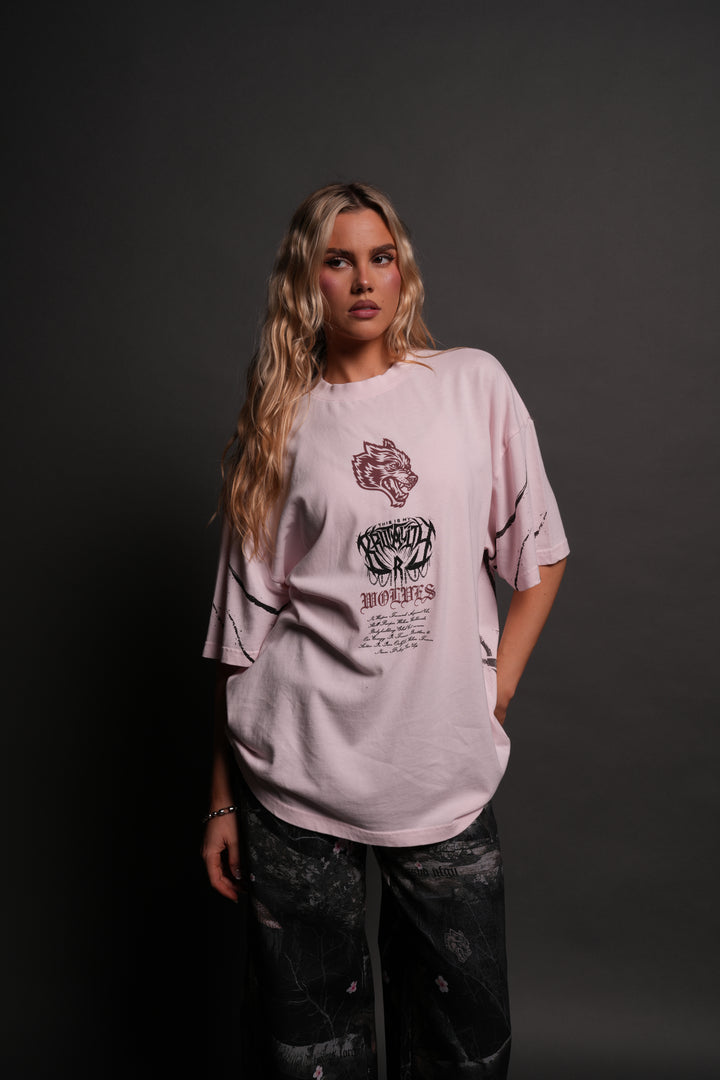 Brutality "Premium" Oversized Tee in Blush Pink