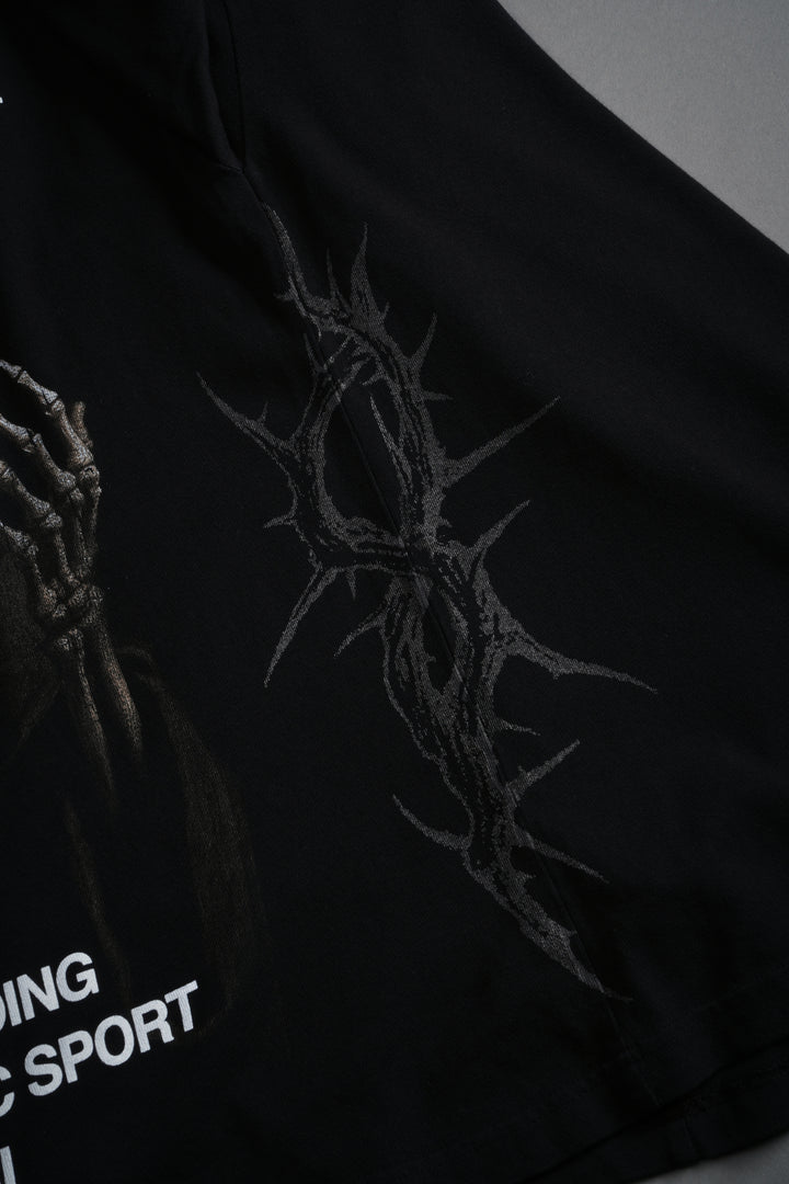 Darc Mori "Side By Side" Series Premium Oversized Tee in Black