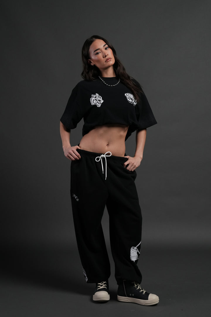 Rhea Forever Grunge Tee in Black Drift Wash