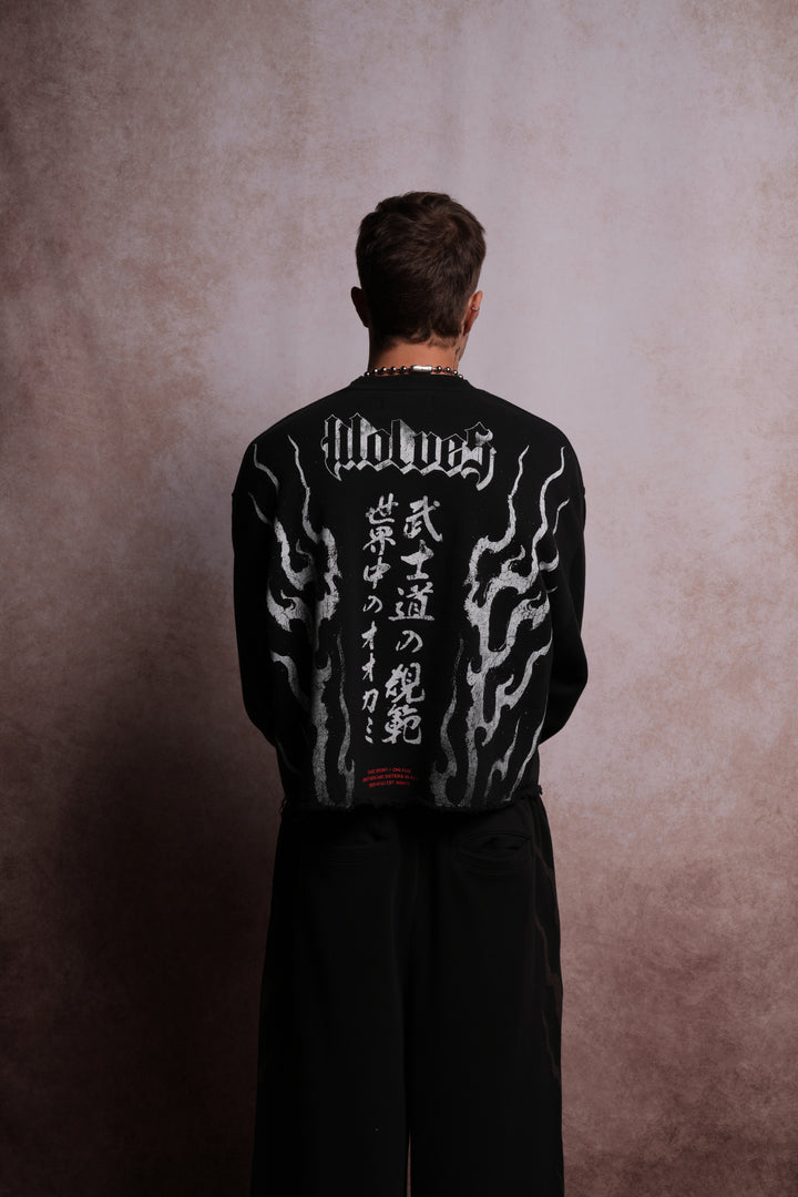 Darc Infernal "Premium" Box Cut L/S Tee in Black