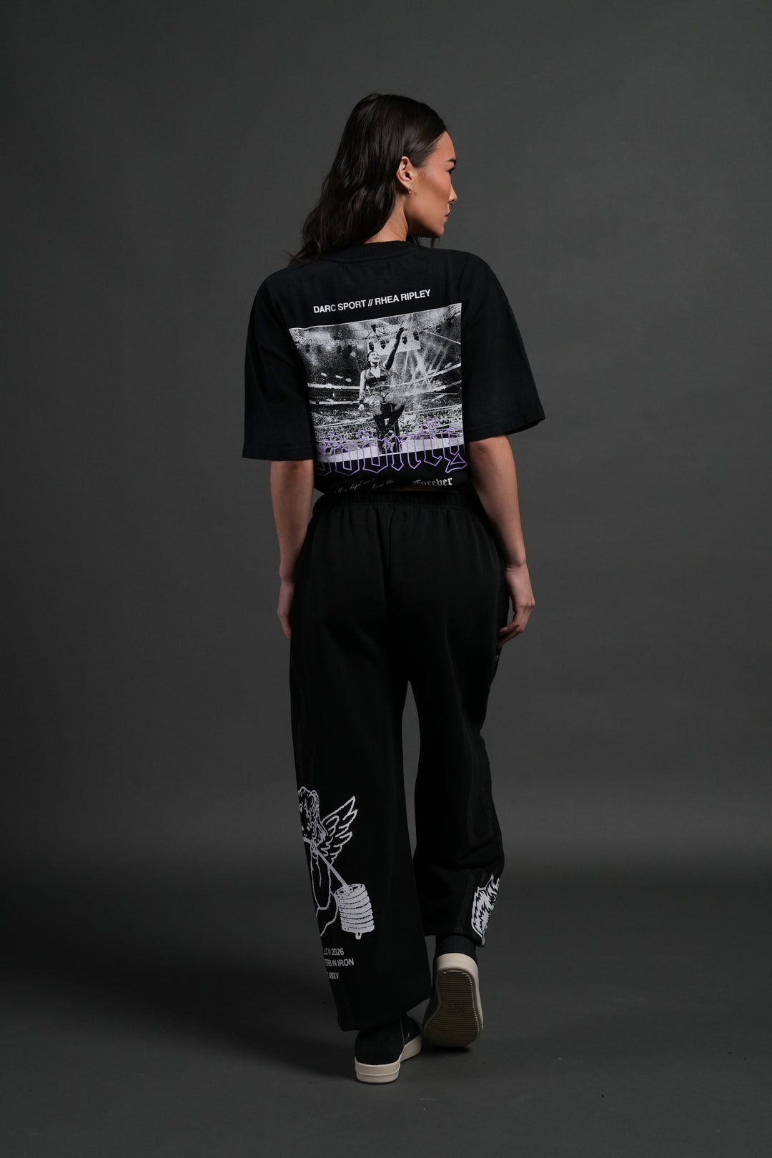Rhea Forever Grunge Tee in Black Drift Wash