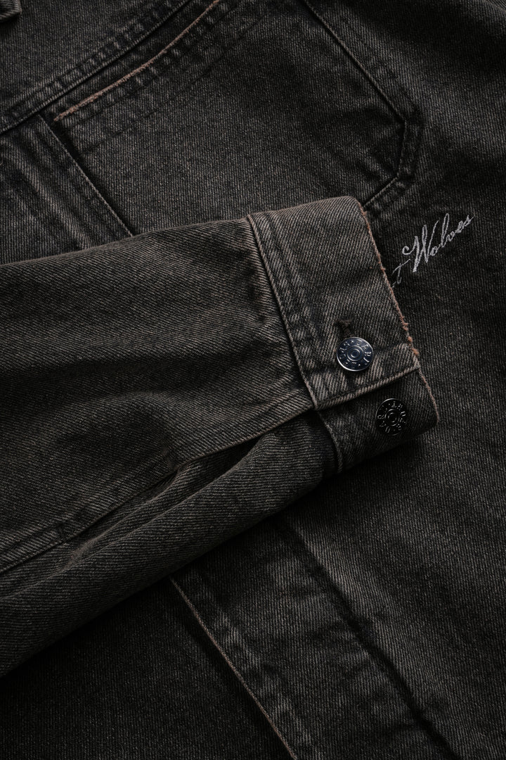 Darc Sport Wolves Jax Denim Jacket in Mojave Brown