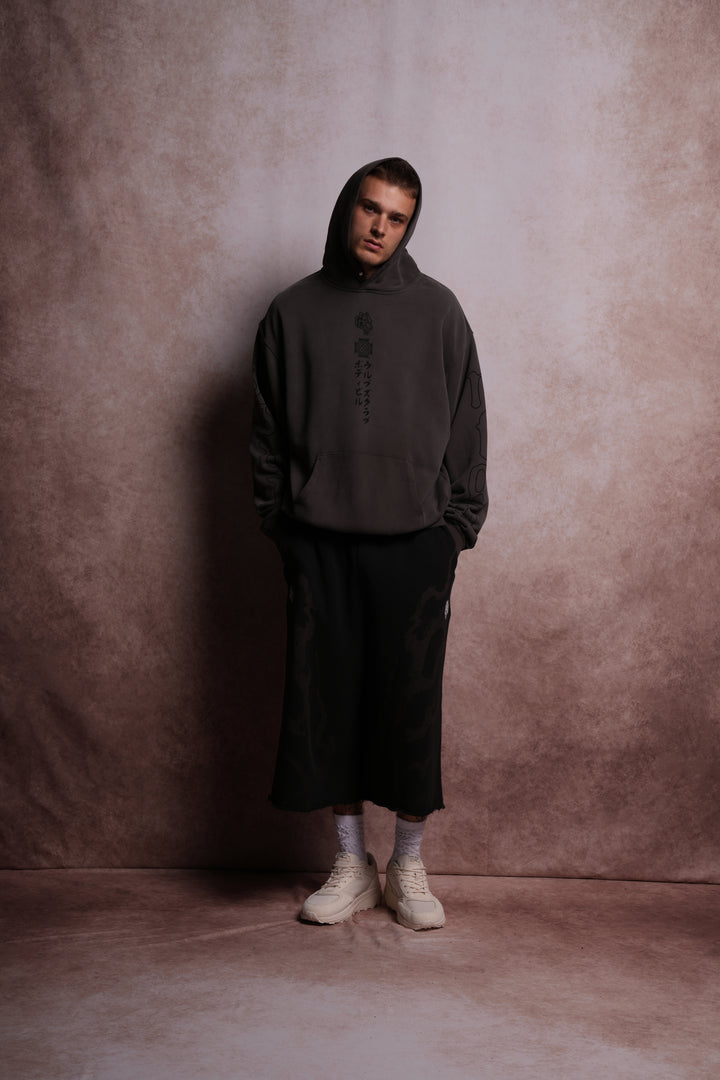 Inferno V2 "Pierce" Hoodie in Wolf Gray Horizon Sun Fade
