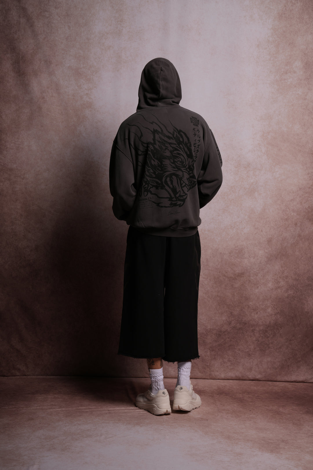 Inferno V2 "Pierce" Hoodie in Wolf Gray Horizon Sun Fade