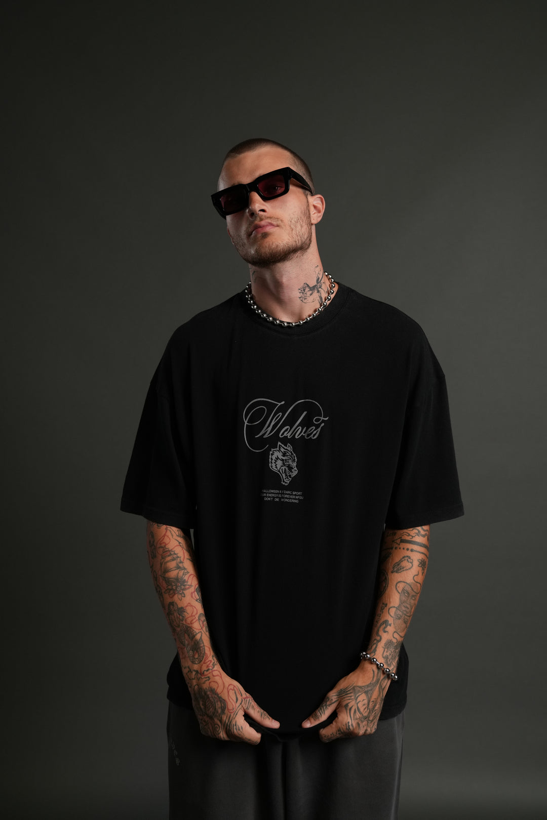 (1 Of 500) In the Night "Premium" Oversized Tee in Black