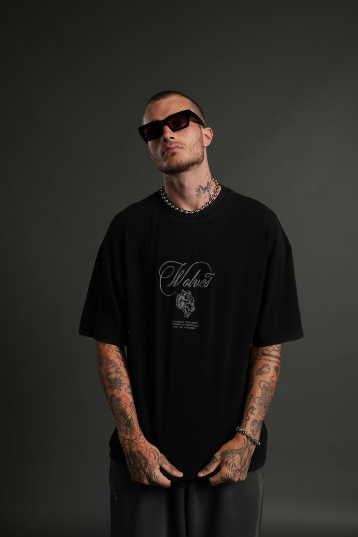 (1 Of 500) In the Night "Premium" Oversized Tee in Black