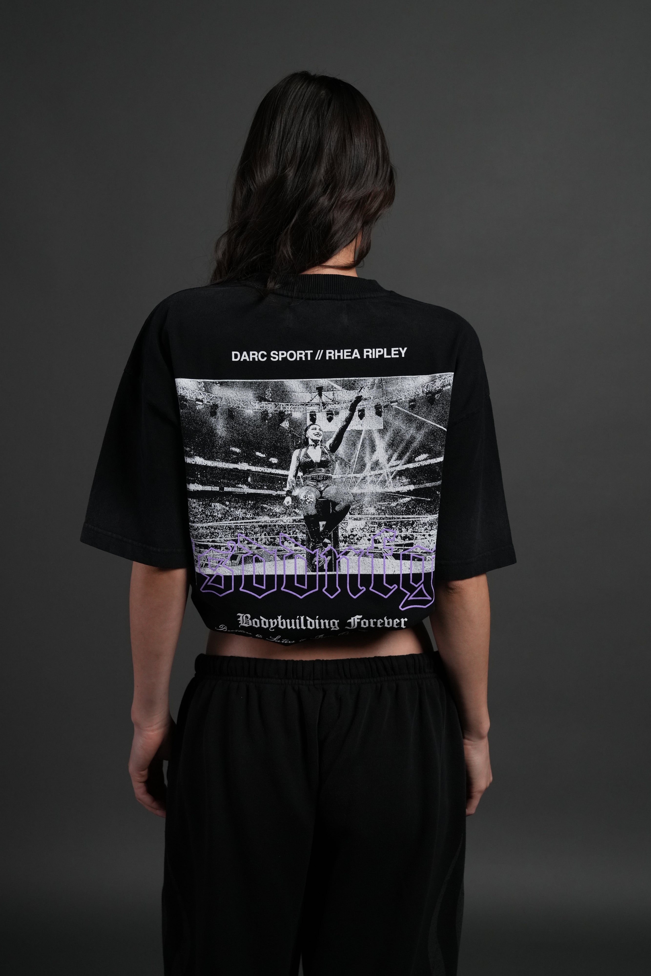 Rhea Forever Grunge Tee in Black Drift Wash