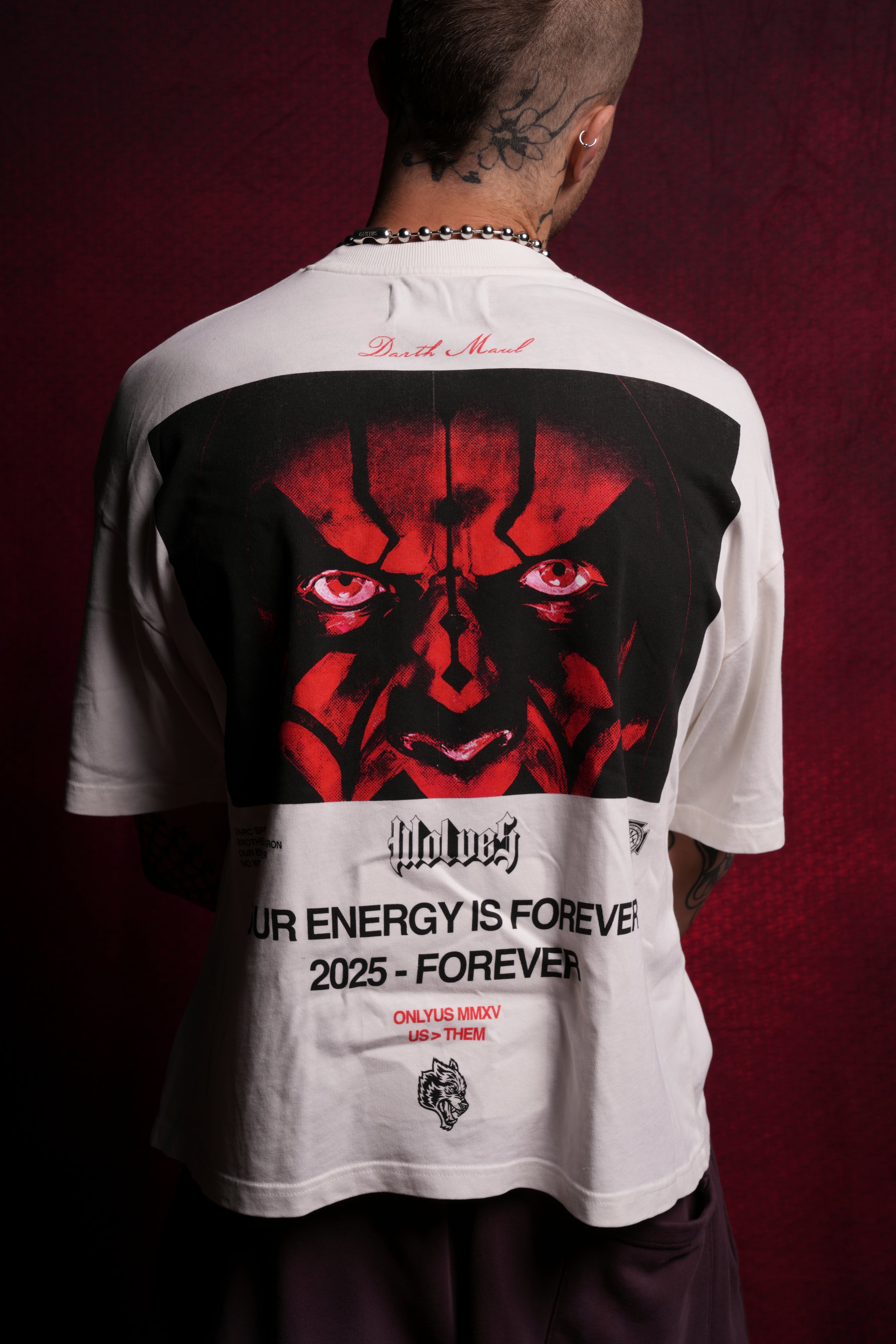The Phantom Menace "Box Cut" Tee in Cream