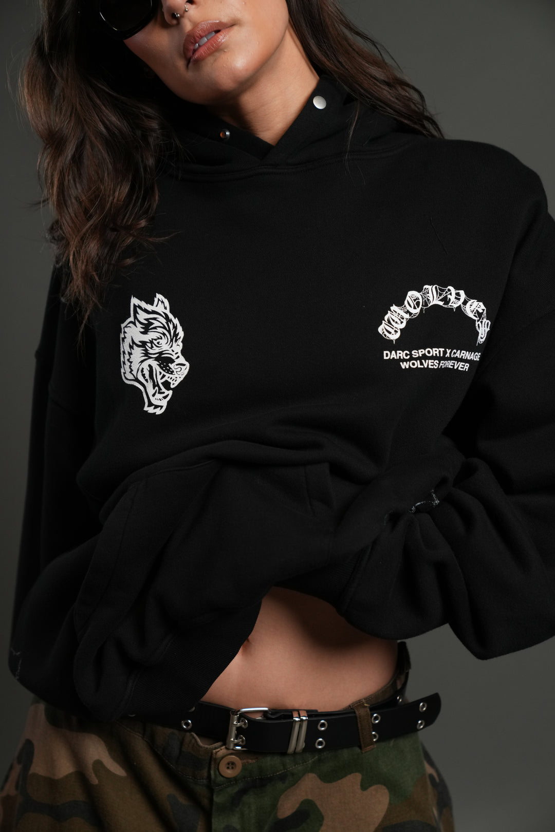Carnage Forever "Pierce" Hoodie in Black