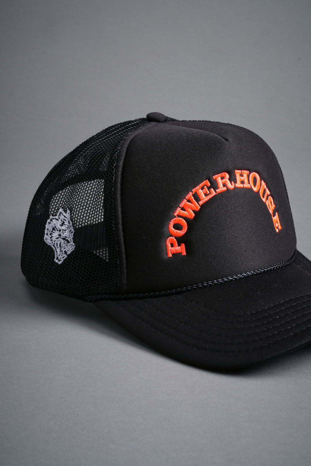 Powerhouse Trucker Hat in Black