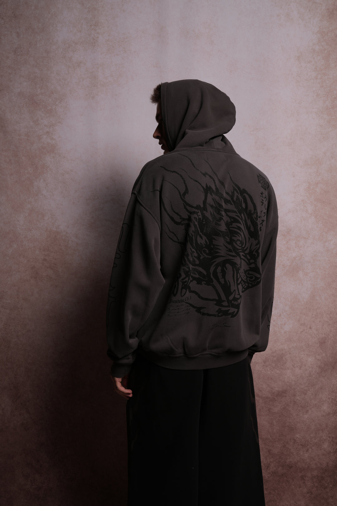 Inferno V2 "Pierce" Hoodie in Wolf Gray Horizon Sun Fade