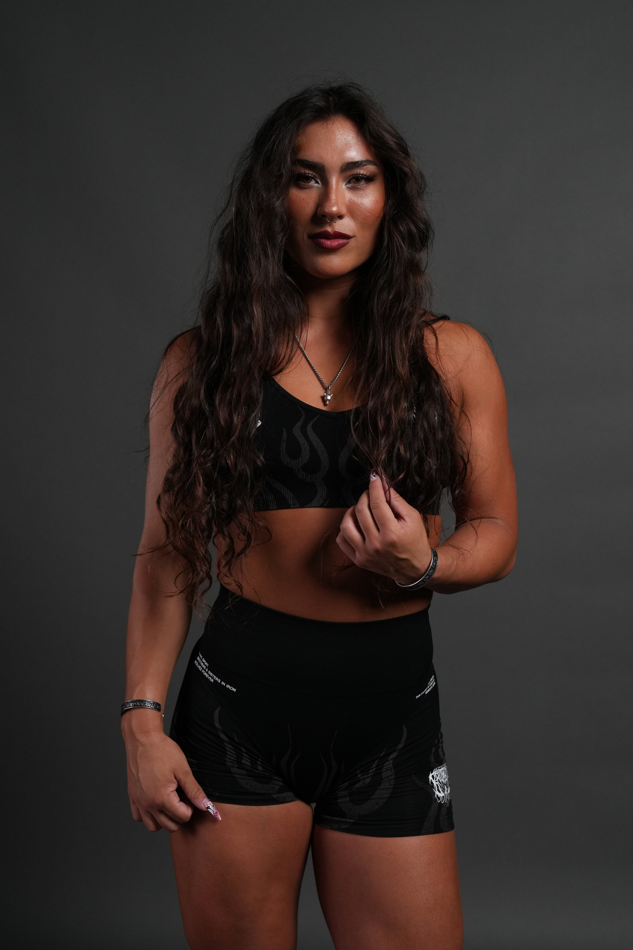 Hellfire "Maya" Soft Seamless Bra in Black