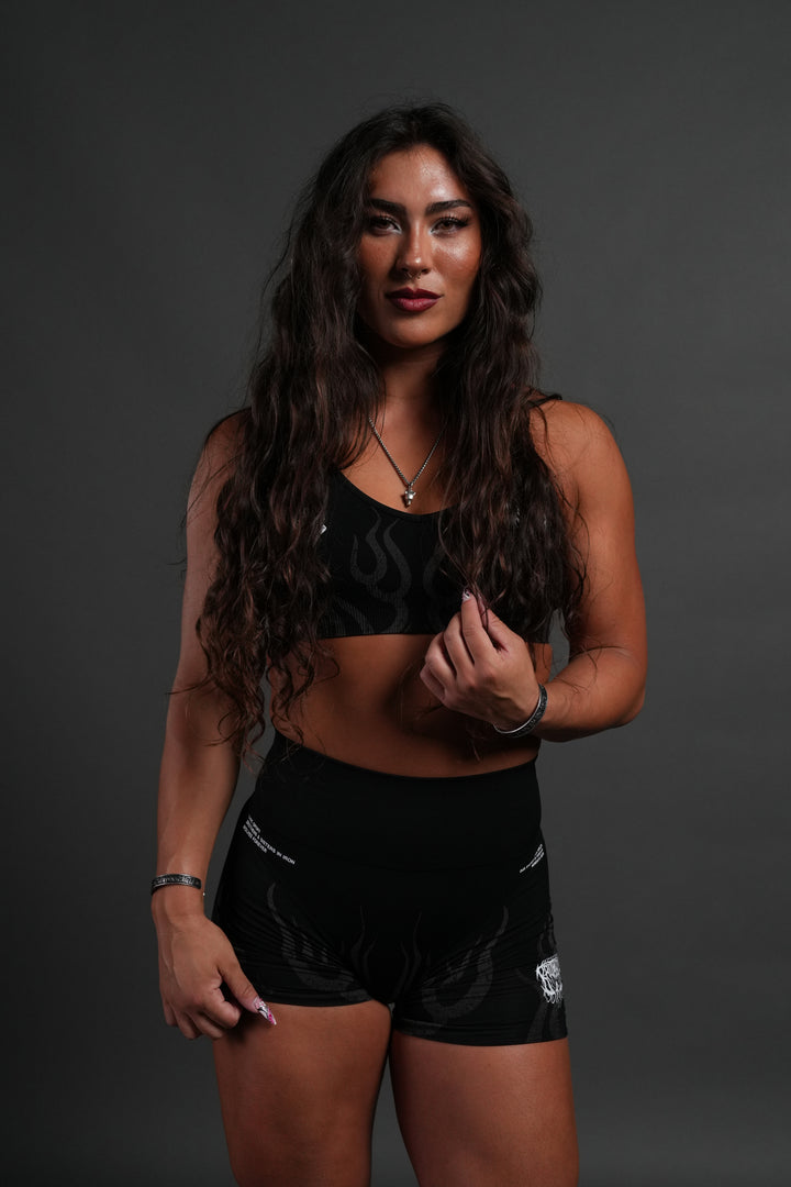 Hellfire "Maya" Soft Seamless Bra in Black
