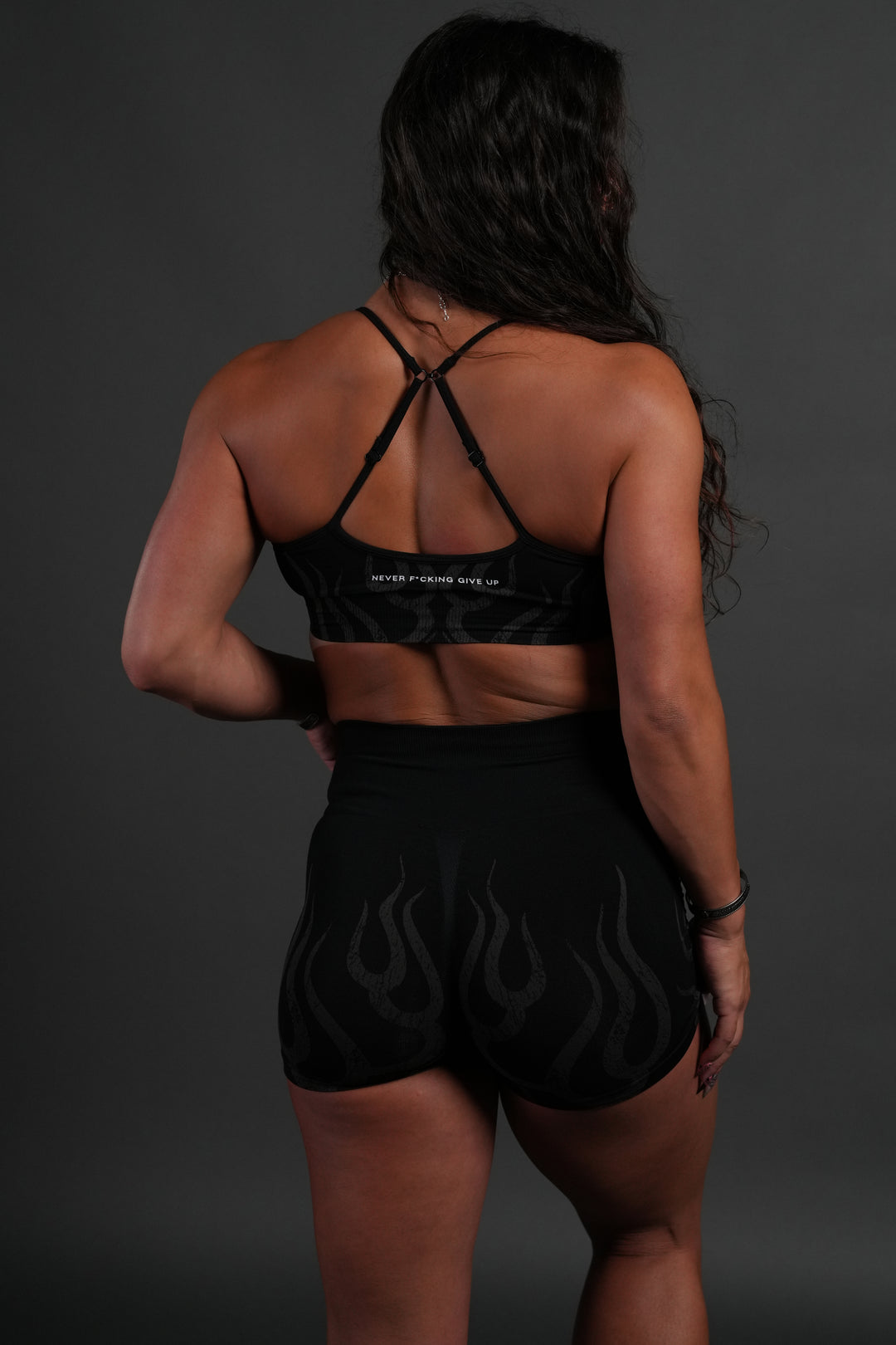Hellfire "Stella" Soft Seamless Shorts in Black