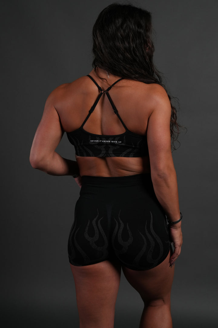 Hellfire "Maya" Soft Seamless Bra in Black