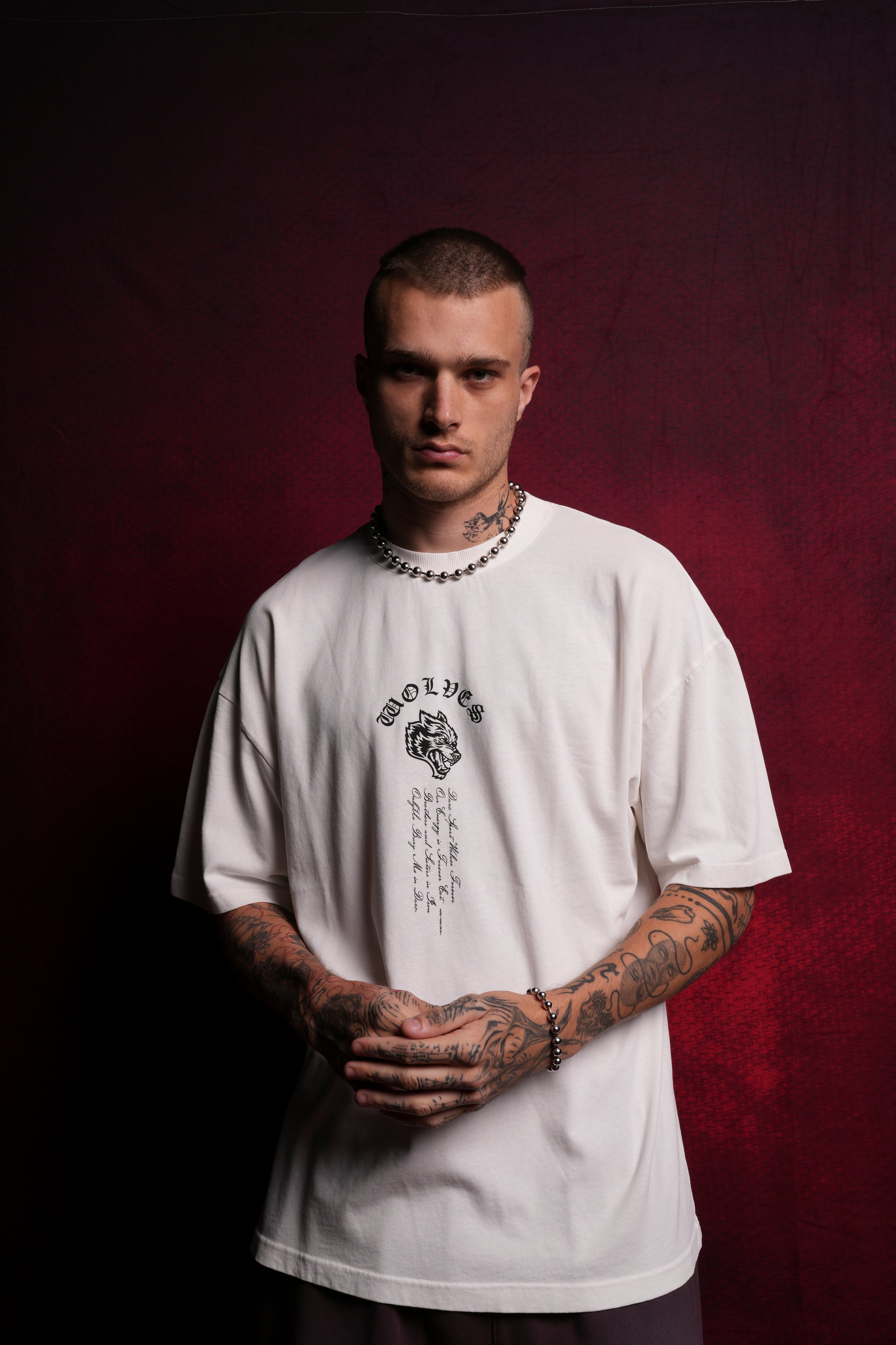 Ashes Of The Dark Lord "Premium" Oversized Tee in Cream