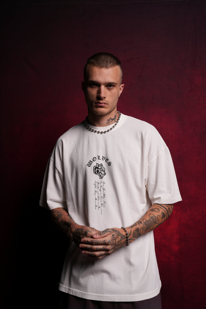 Ashes Of The Dark Lord "Premium" Oversized Tee in Cream