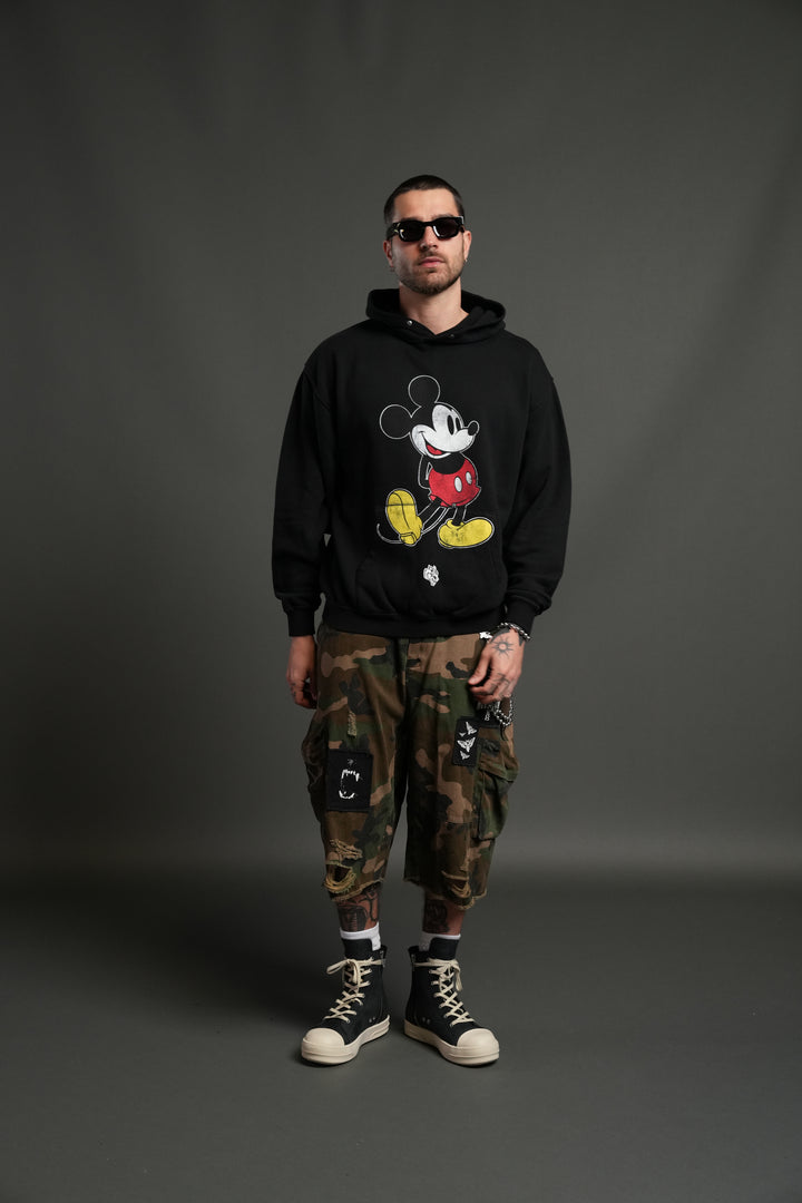 Mickey Mouse "Pierce" Hoodie in Black