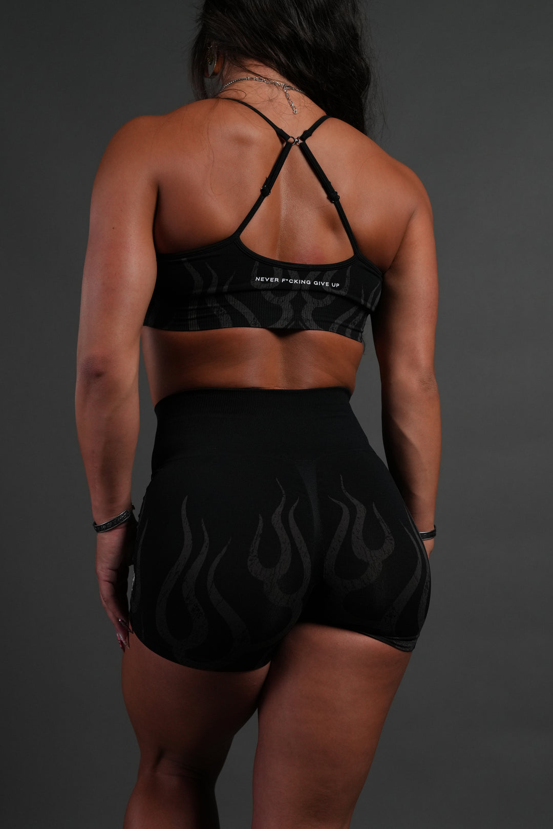 Hellfire "Stella" Soft Seamless Shorts in Black