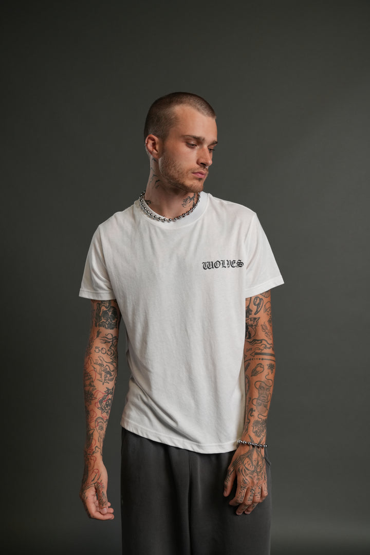 Iron Wolves Code "J. Dean" Premium Tee in White