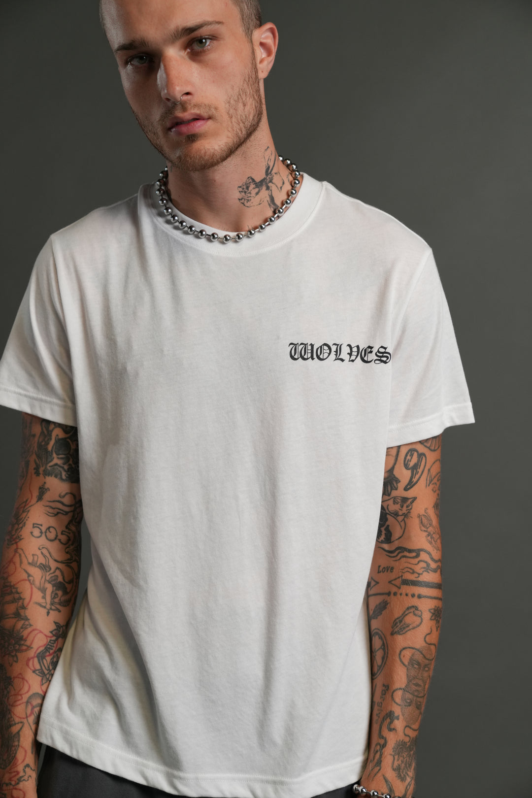 Iron Wolves Code "J. Dean" Premium Tee in White