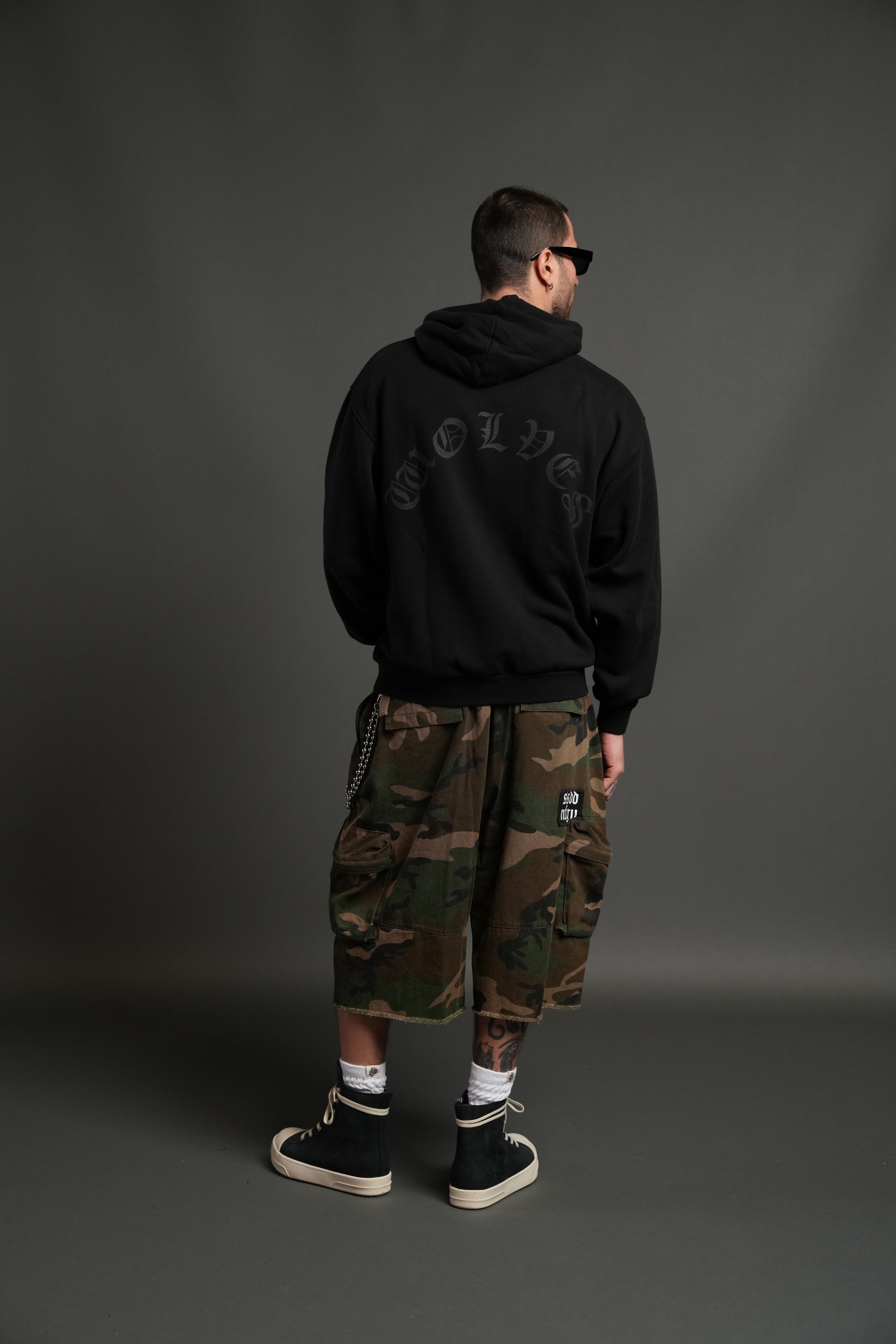 Mickey Mouse "Pierce" Hoodie in Black