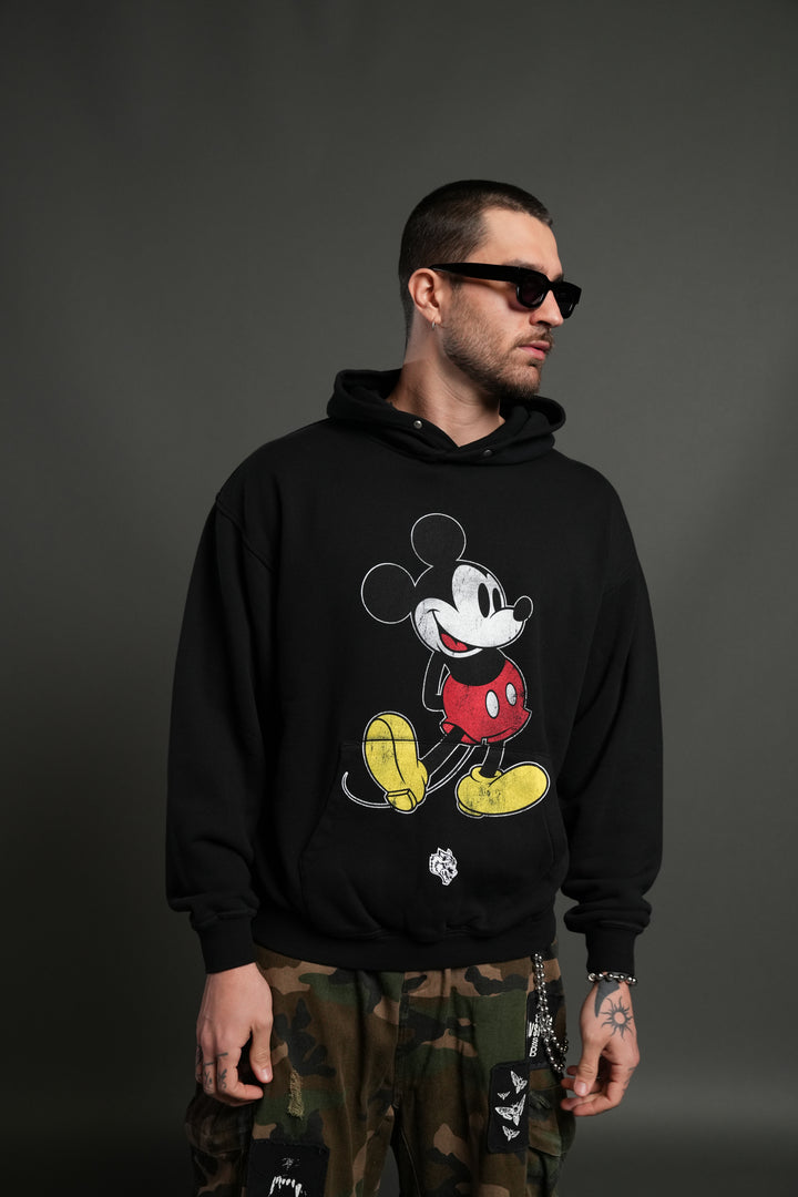 Mickey Mouse "Pierce" Hoodie in Black