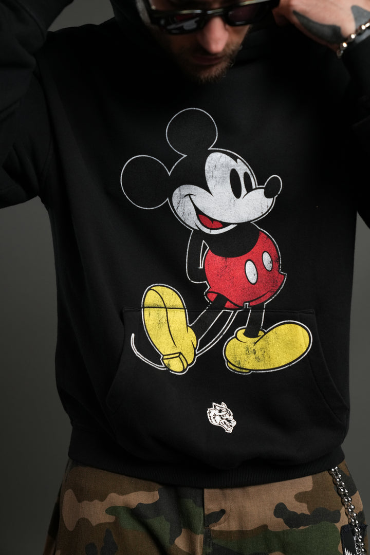 Mickey Mouse "Pierce" Hoodie in Black