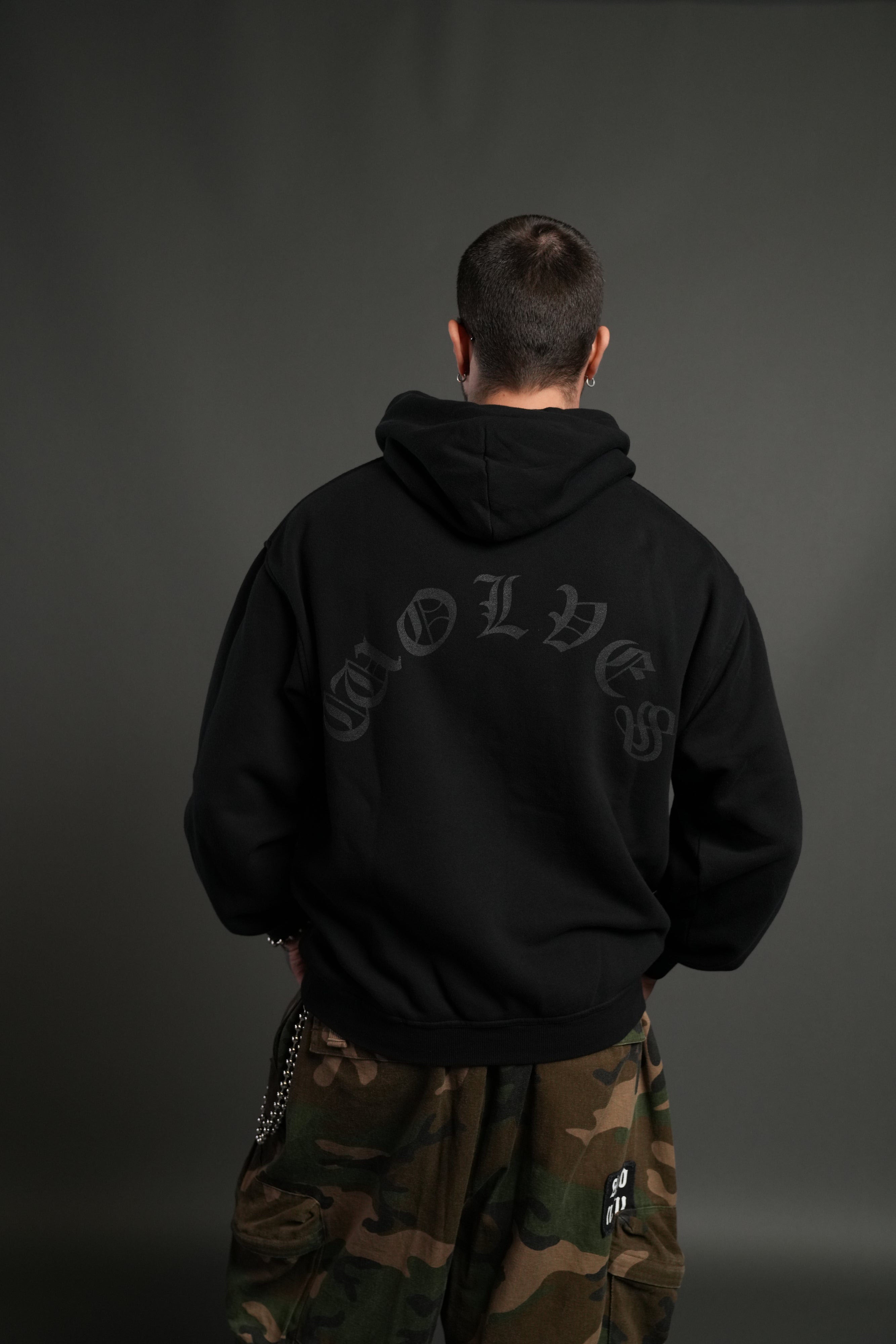 Mickey Mouse "Pierce" Hoodie in Black