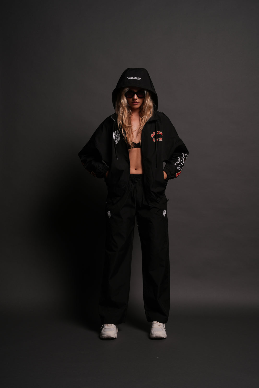 Wolves Gym V2 Brolic Unisex Track Jacket in Black
