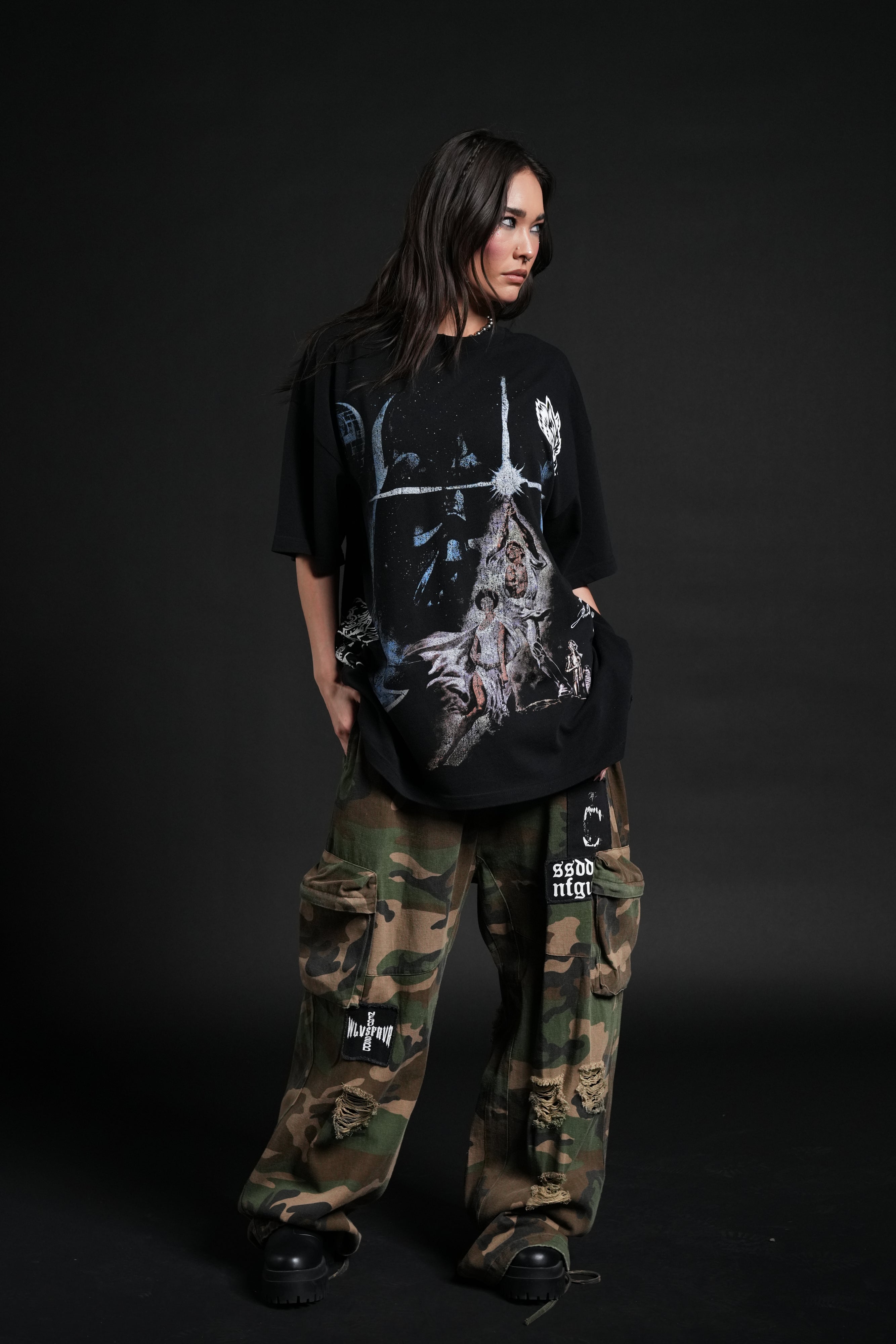 A New Hope "Side-By-Side" Series Premium Tee in Black