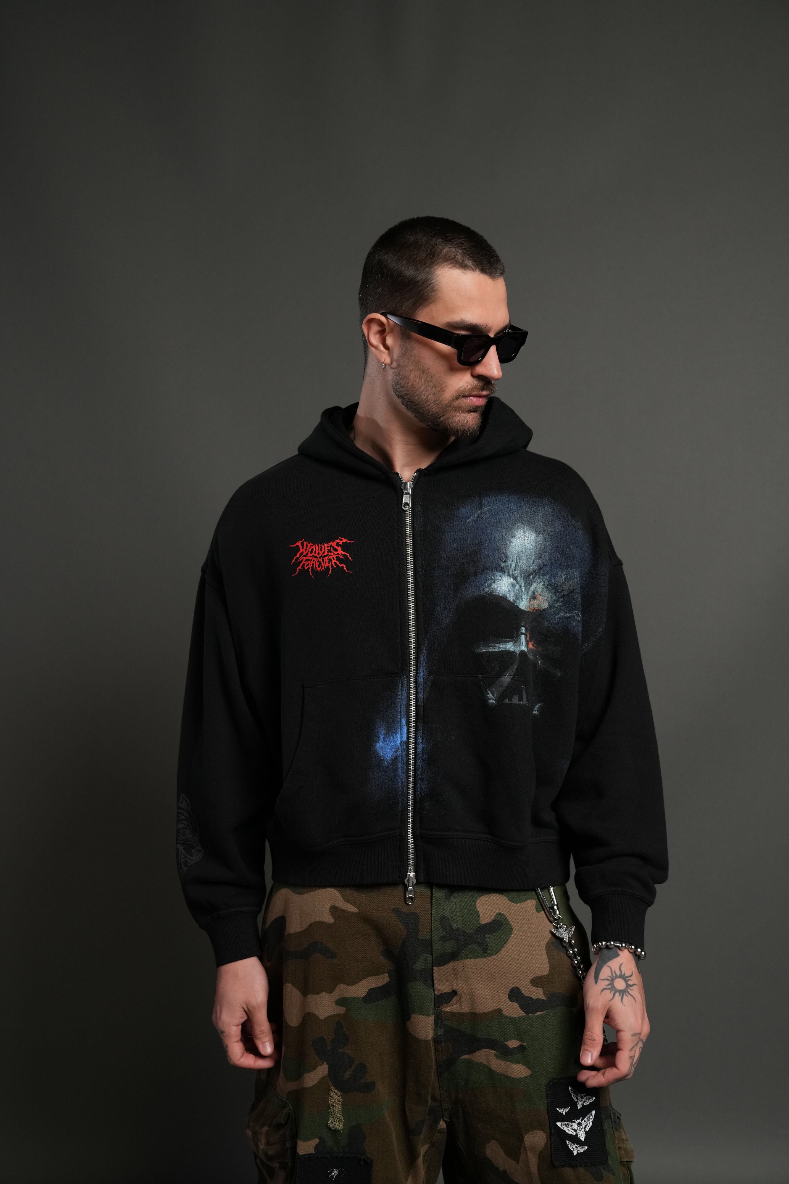 D-VEC パーカー D-VEC×ALMOSTBLACK ディーベック×オールモストブラック GORE-TEX