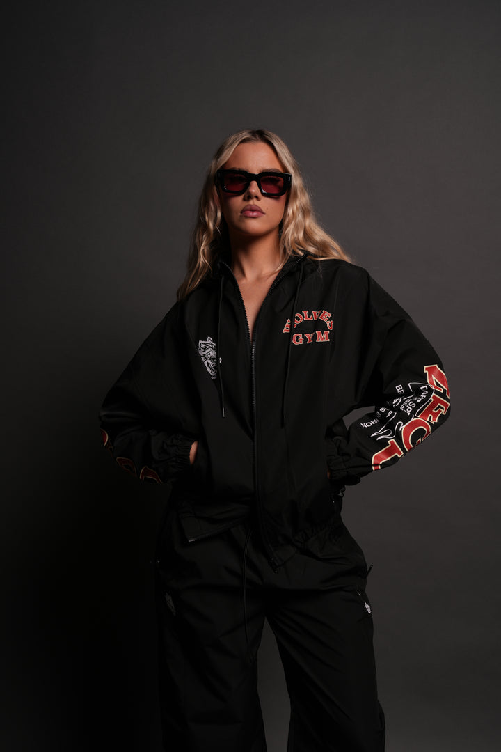 Wolves Gym V2 Brolic Unisex Track Jacket in Black