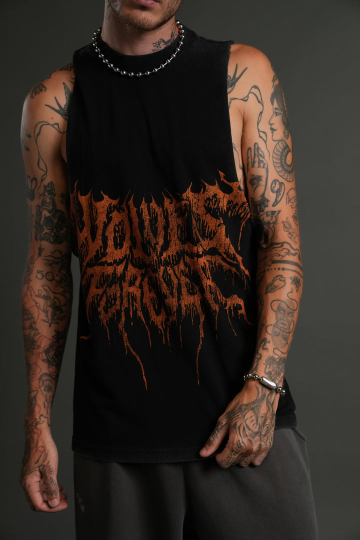 Drip Hesh "Tommy" Muscle Tee in Black