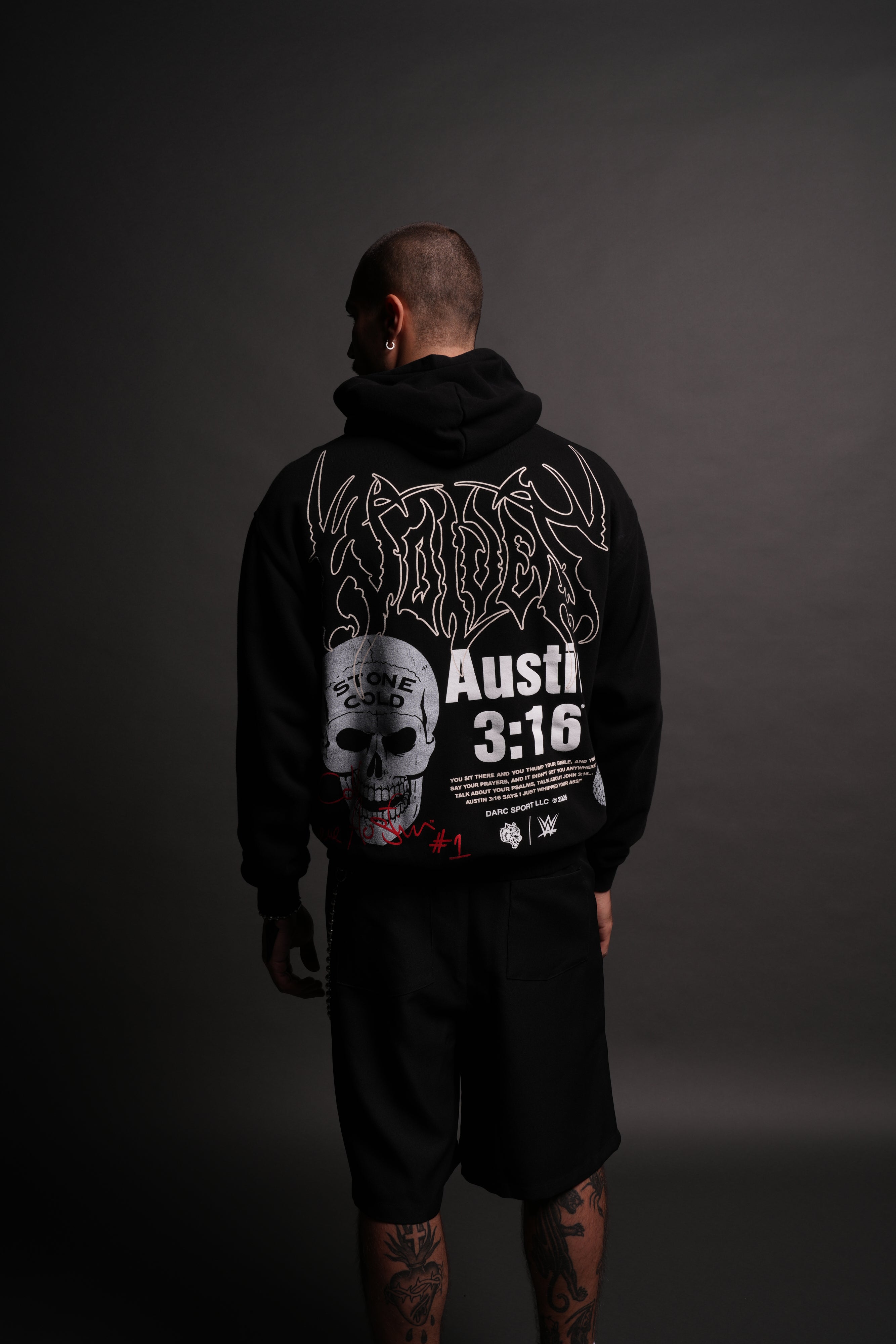 Austin 3:16 "Pierce" Hoodie in Black