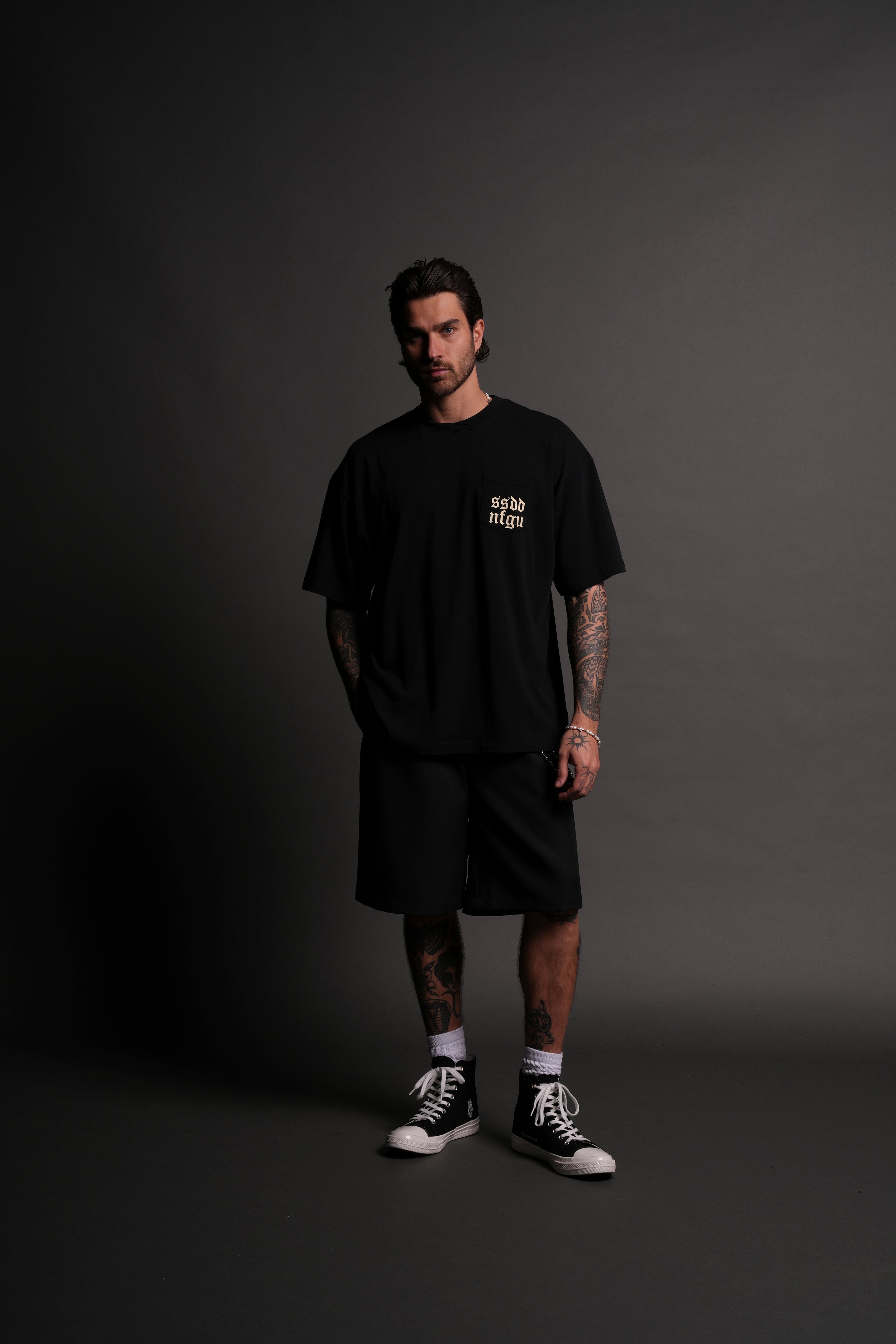 Pray For Wolves "Premium" Pocket Tee in Black