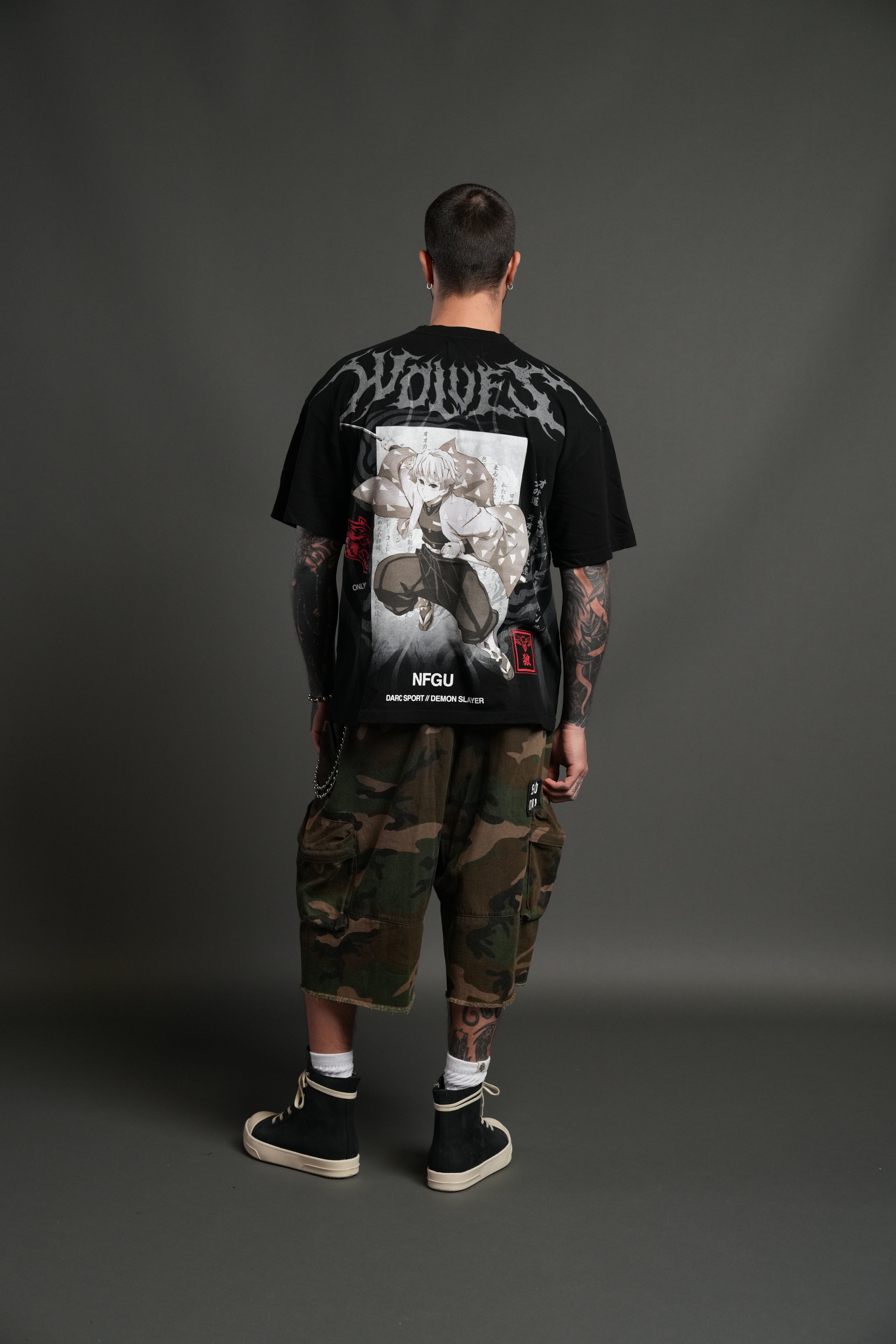 Zenitsu NFGU Premium Oversized Tee in Black