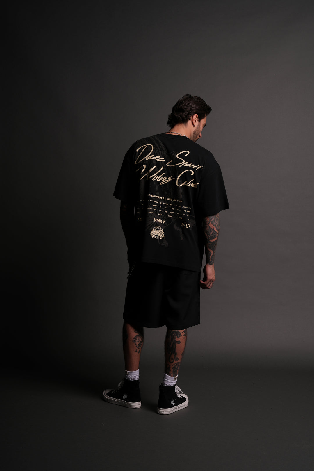 Pray For Wolves "Premium" Pocket Tee in Black