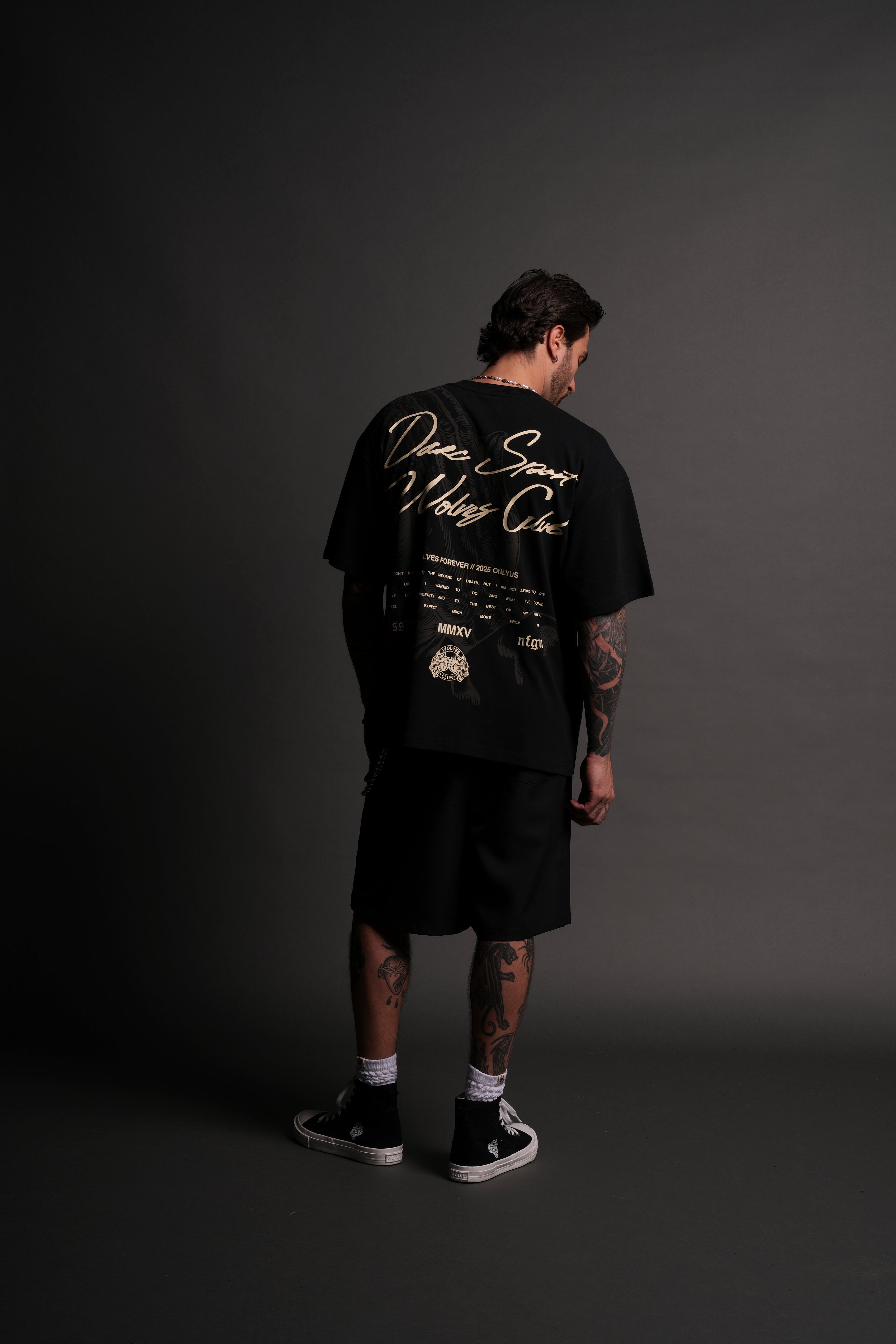 Pray For Wolves "Premium" Pocket Tee in Black