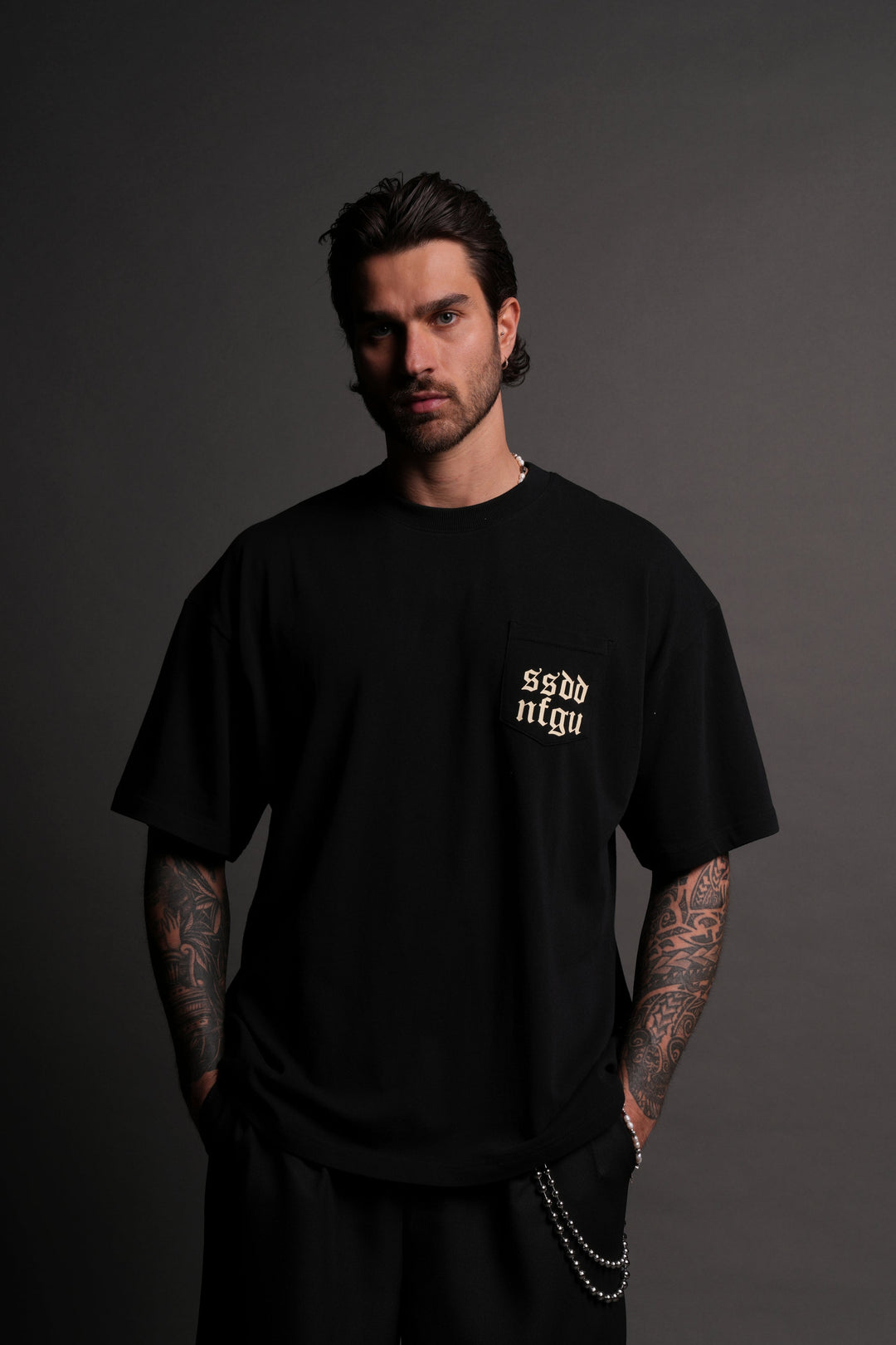 Pray For Wolves "Premium" Pocket Tee in Black