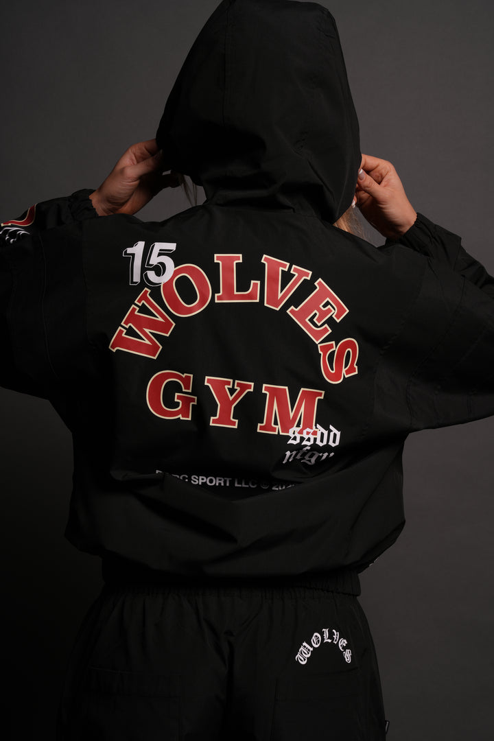 Wolves Gym V2 Brolic Unisex Track Jacket in Black